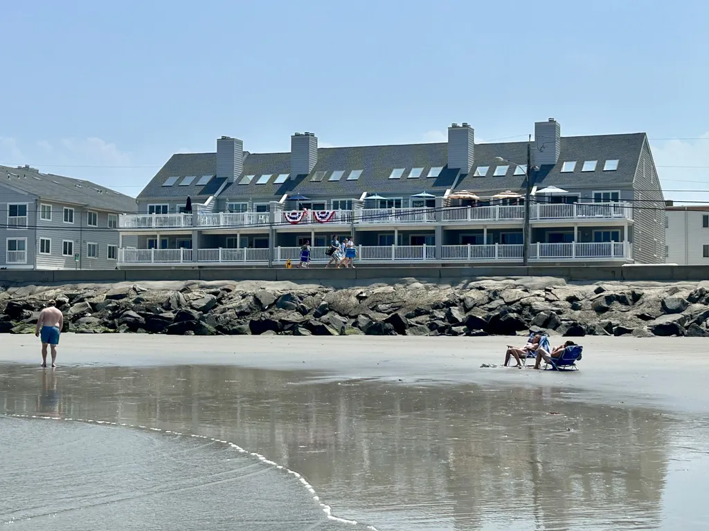 view from the beach