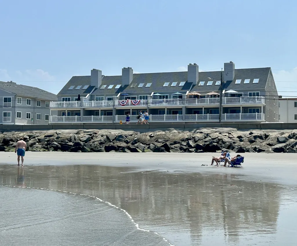 view from the beach