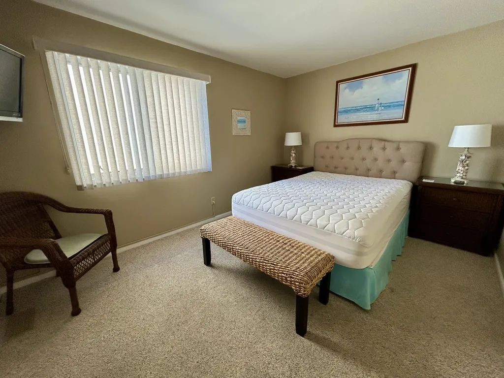 2nd bedroom, queen bed, TV