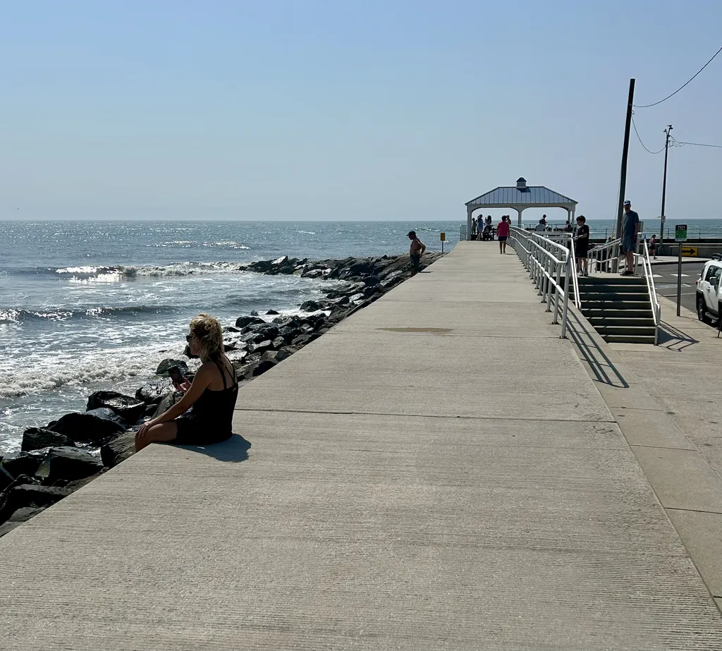 the famous North Wildwood Sea Wall