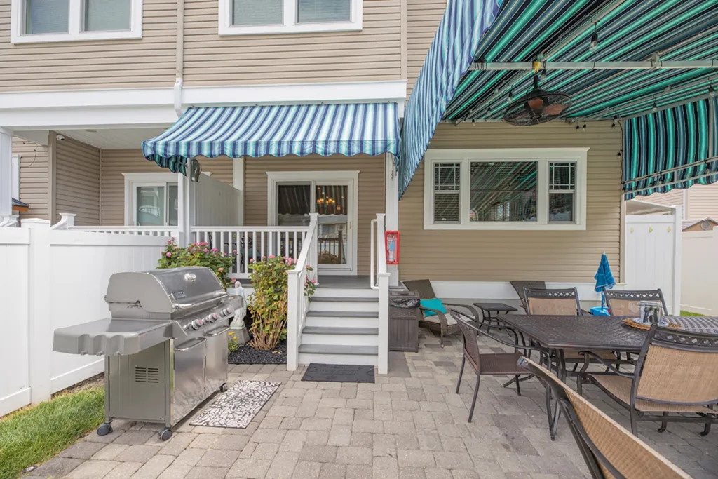 VIEW OF BACK YARD AND DECK
