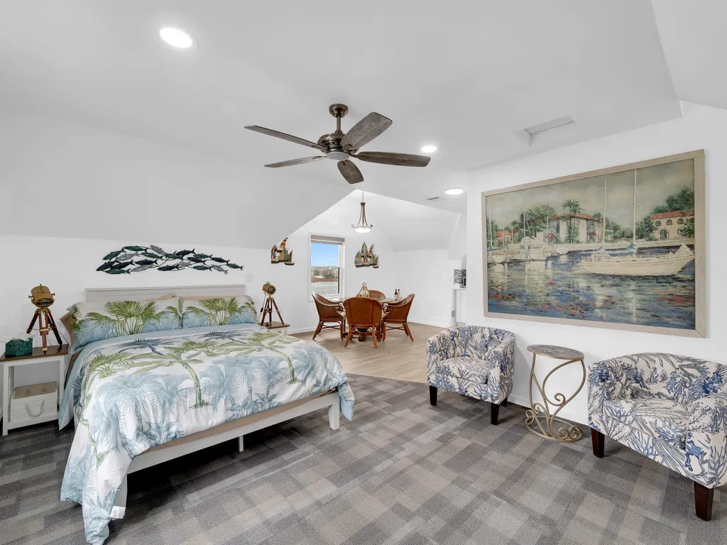 Penthouse bedroom area