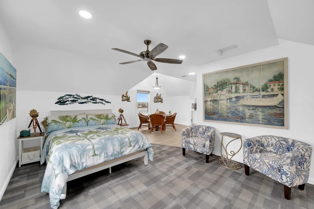 Penthouse bedroom area