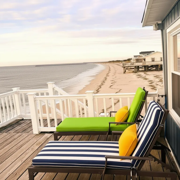 Beach front deck