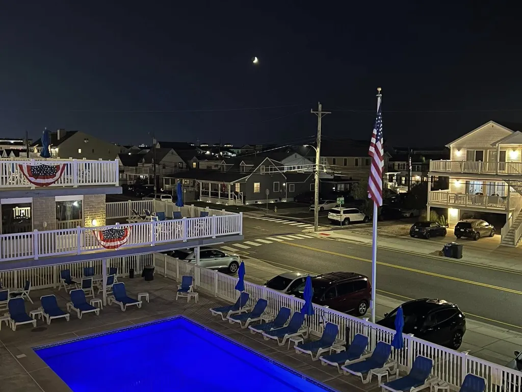 Check out the fireworks from the outdoor patio