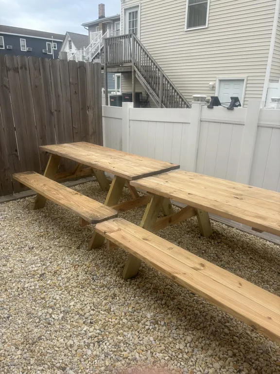 Small fenced in backyard
