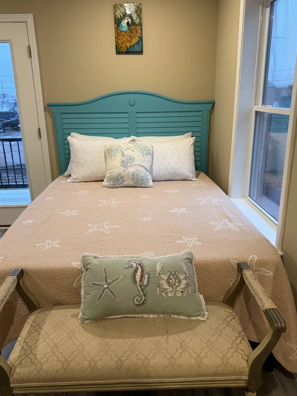 Memory Foam Toppers on each bed. 