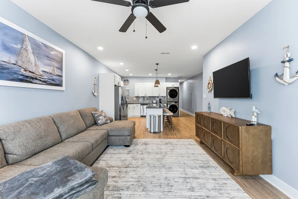 Living room with full sleeper