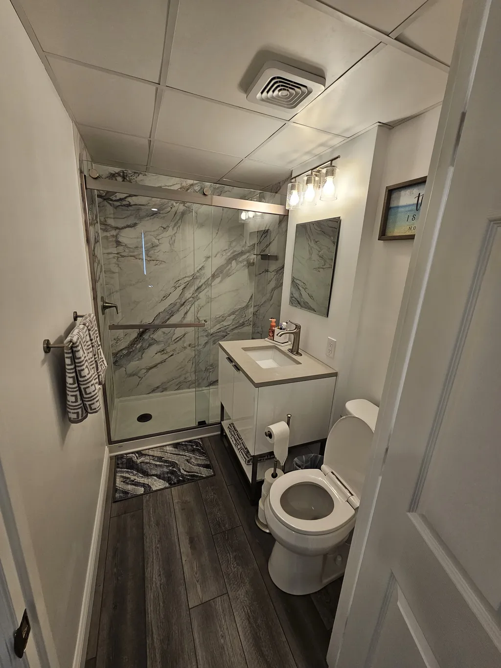 On suite master bathroom