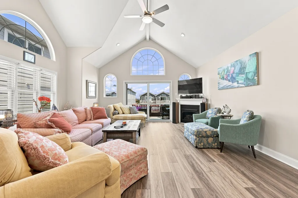 Third floor living room with TV and Amazon Firestick