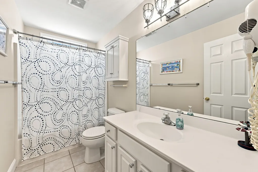 Second floor hall bathroom.