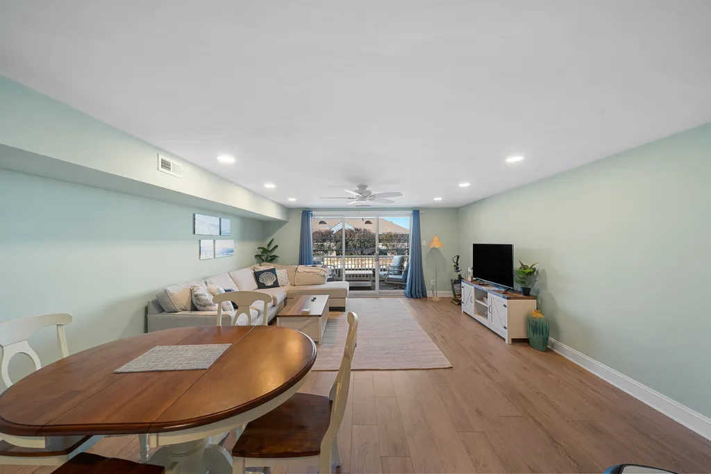 Dining area with living area
