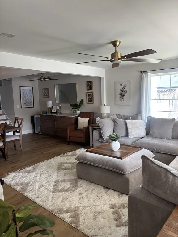 Living room to dining room
