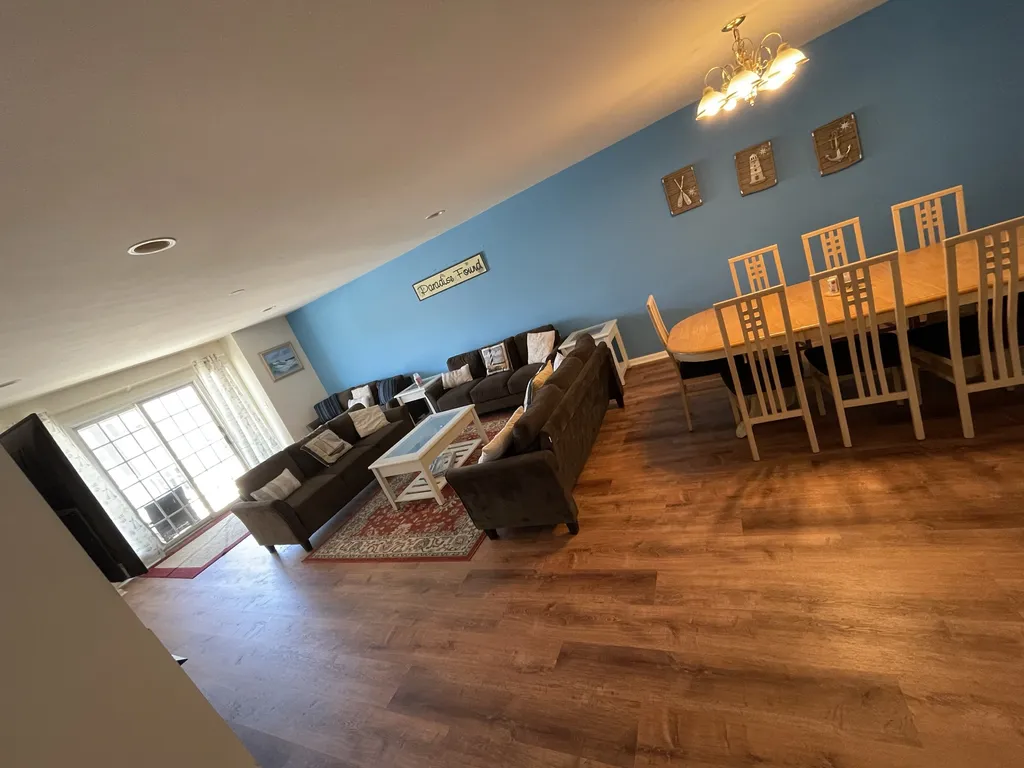 open concept continues with living room