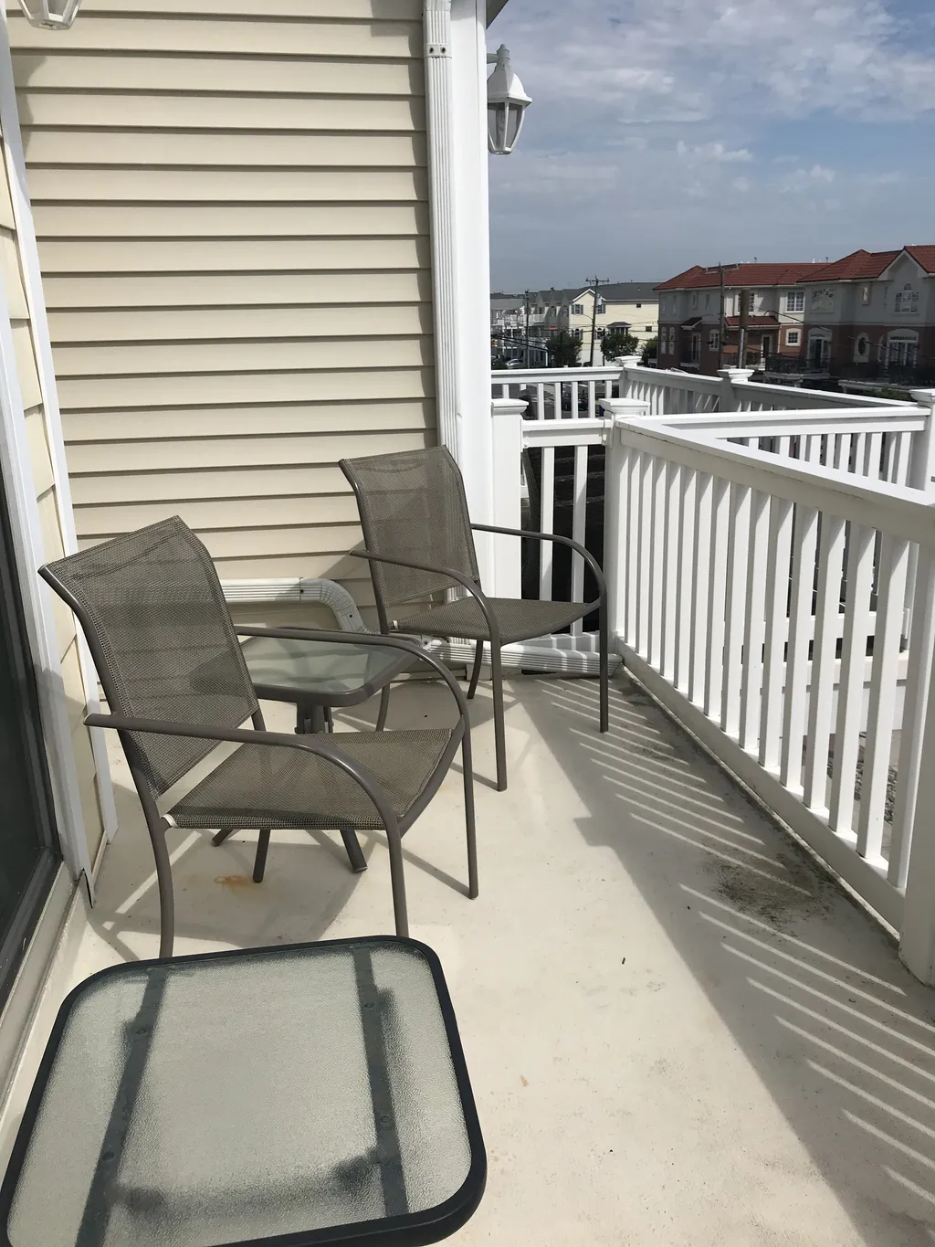 Spacious balcony