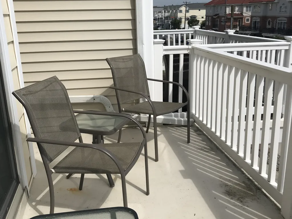 Spacious balcony