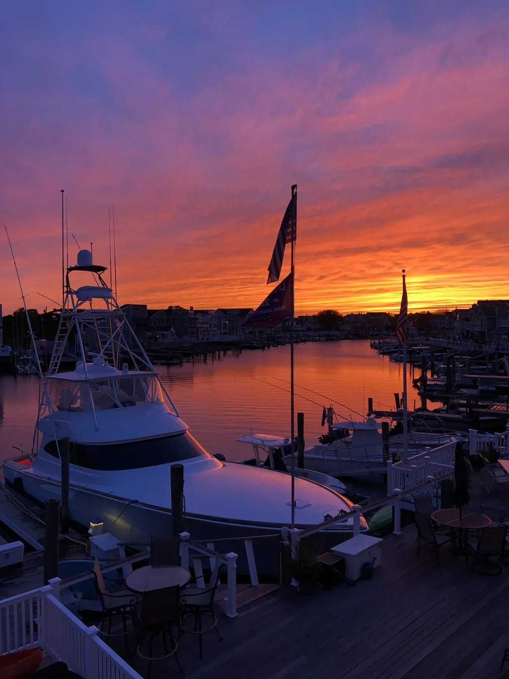 sunset on the bay