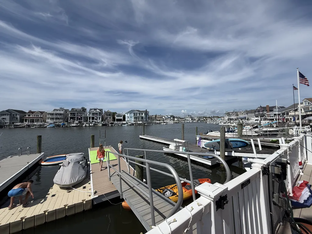 Dock with fun floats