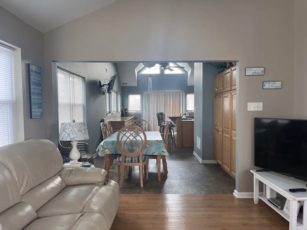 Living Room looking to dining area and kitchen