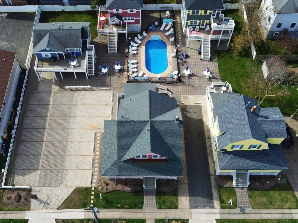 Aerial View of property (prior to updates made to our pool area)