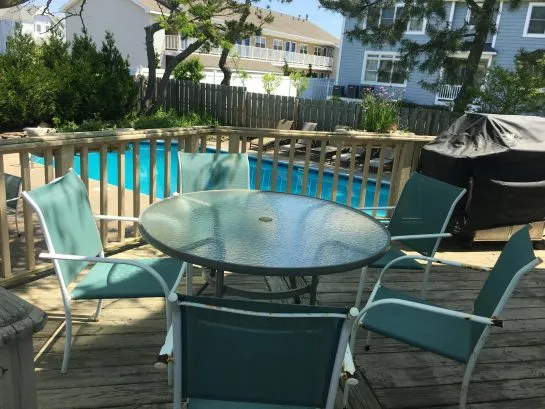 back deck off of kitchen