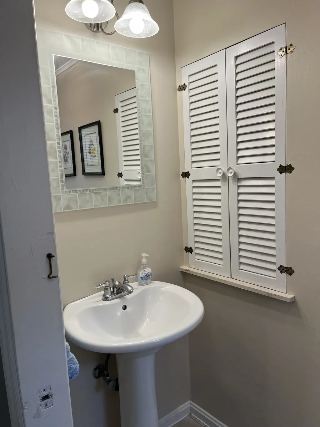 Downstairs Powder Room off  Dining Room/Kitchen