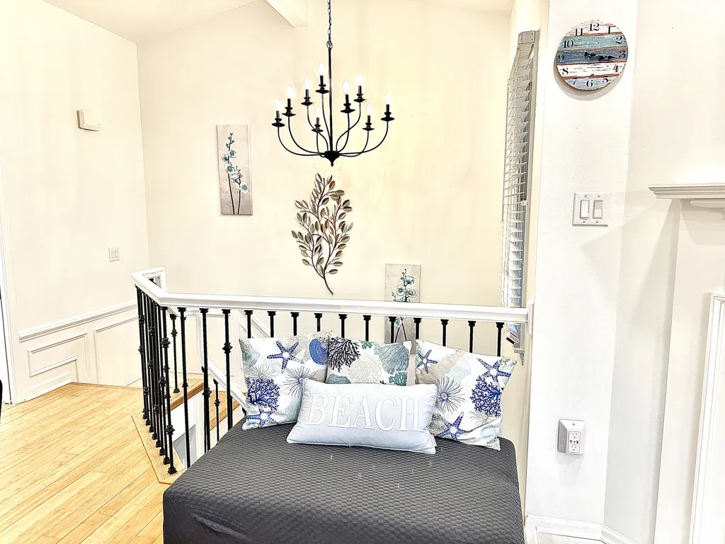two story foyer area