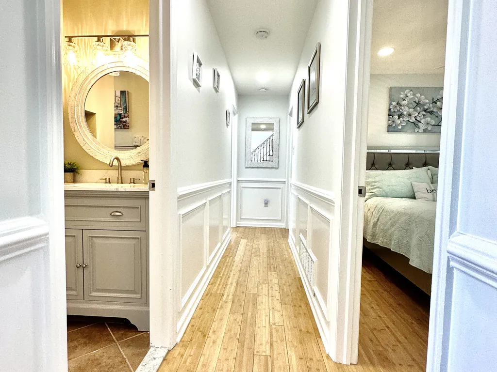 King bedroom #2 on right/Hall bath on left/ down hall on left is Master and on right is bunk room #3