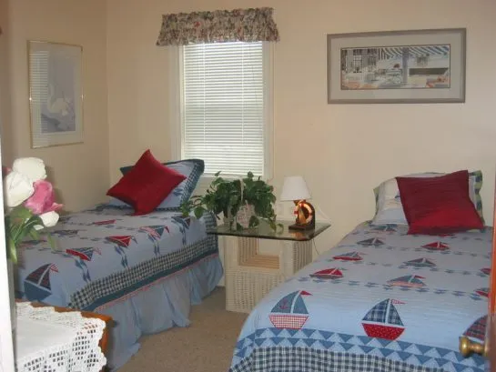 Bedroom 1 with two twin beds