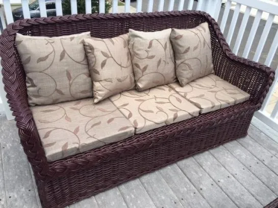 DECK FURNISHED FOR SEATING, DINING, SUNBATHING