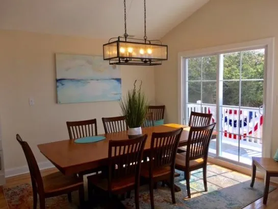 Dining Room for Ten with Four at Island