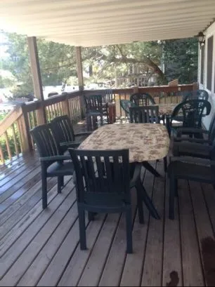 First floor deck