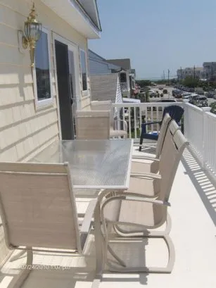 Deck With Table For 4 Looking Ocean Side.